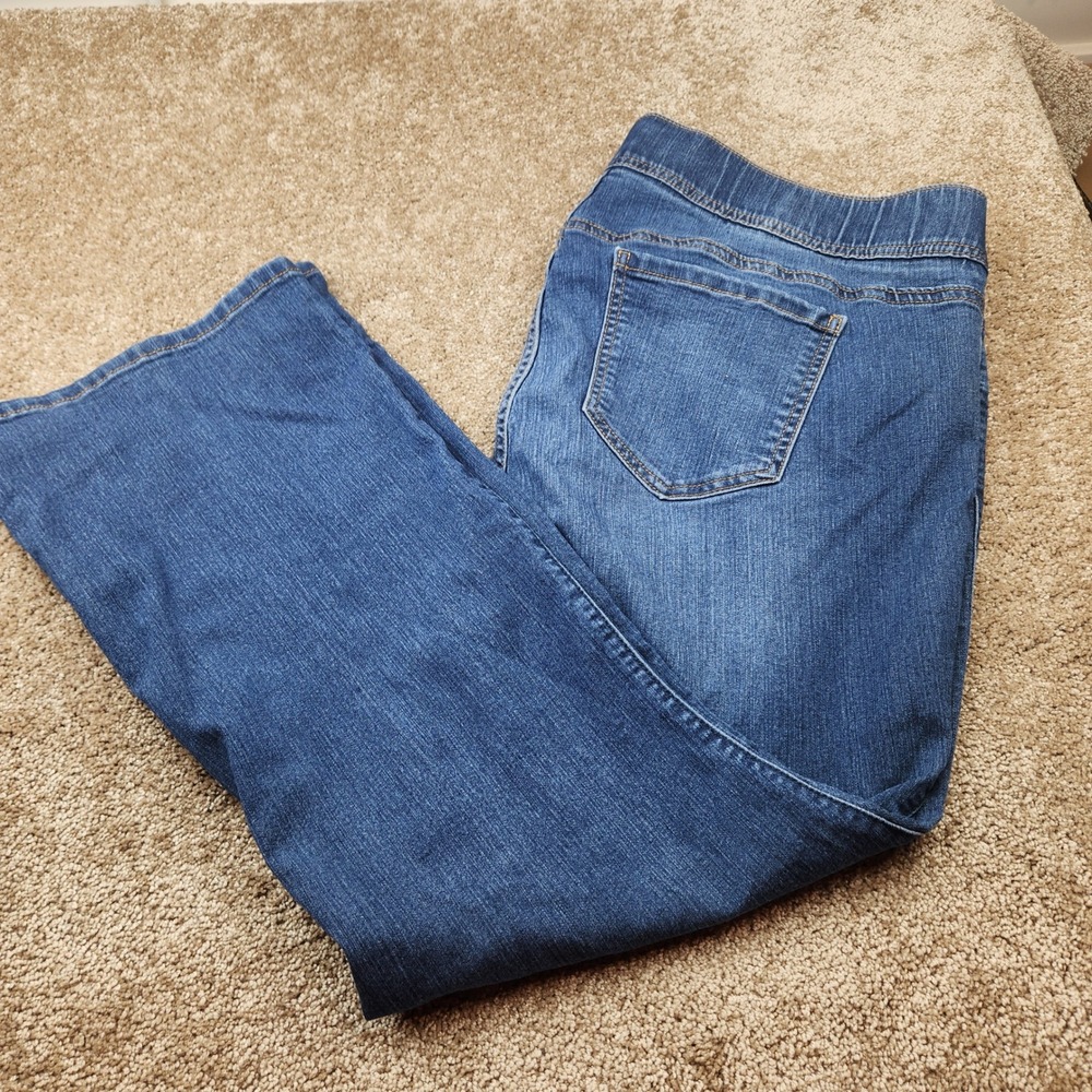 Torrid‎ Denim Slim Boot Pull On Jeans Med Wash Plus Size 3XS Short Leg 26 Inseam